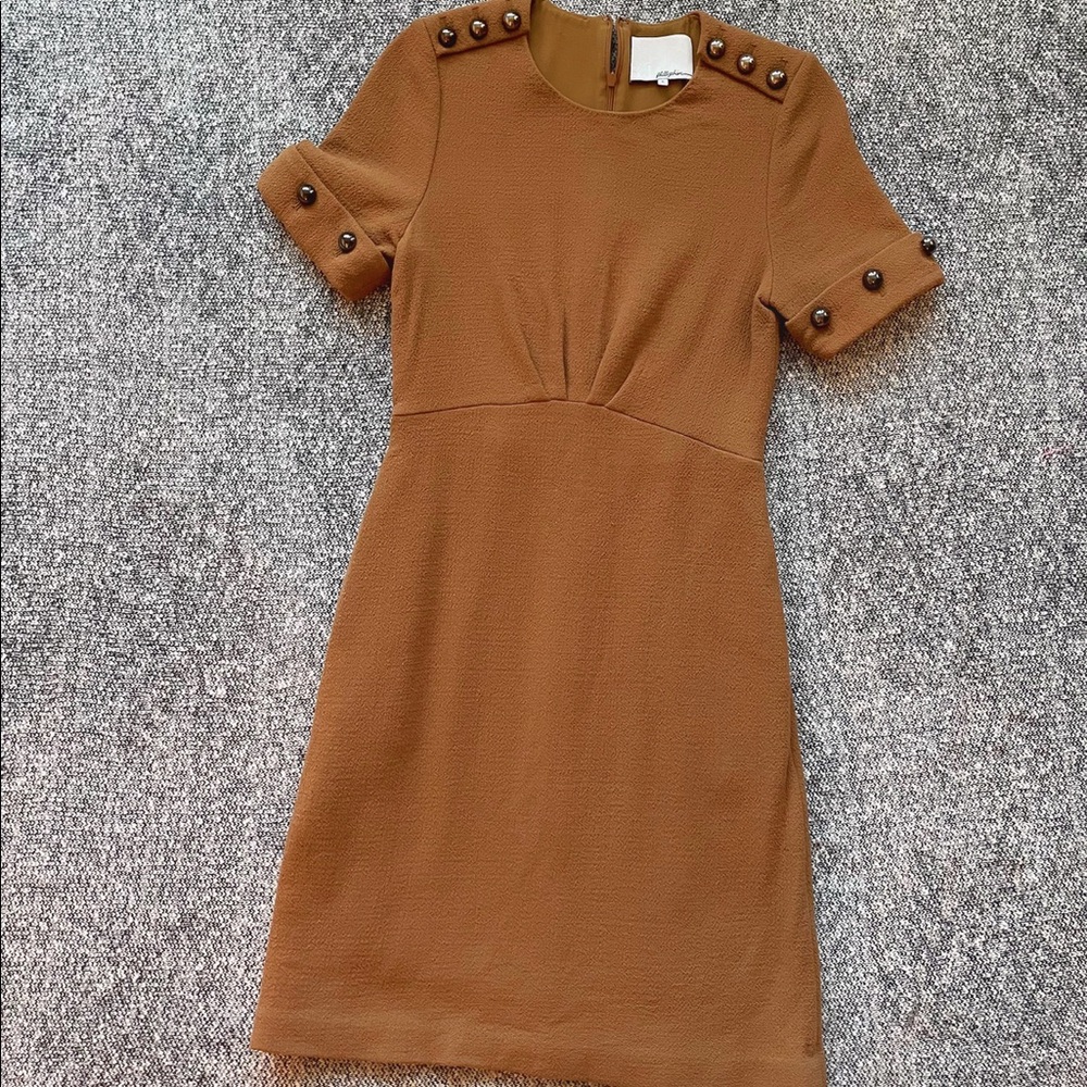 3.1 Philip Lim Camel Wool Dress 6 Small
